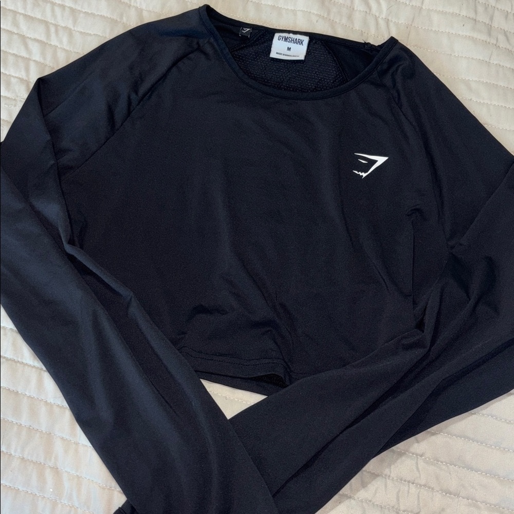 Gymshark Black Long Sleeve Athletic Top